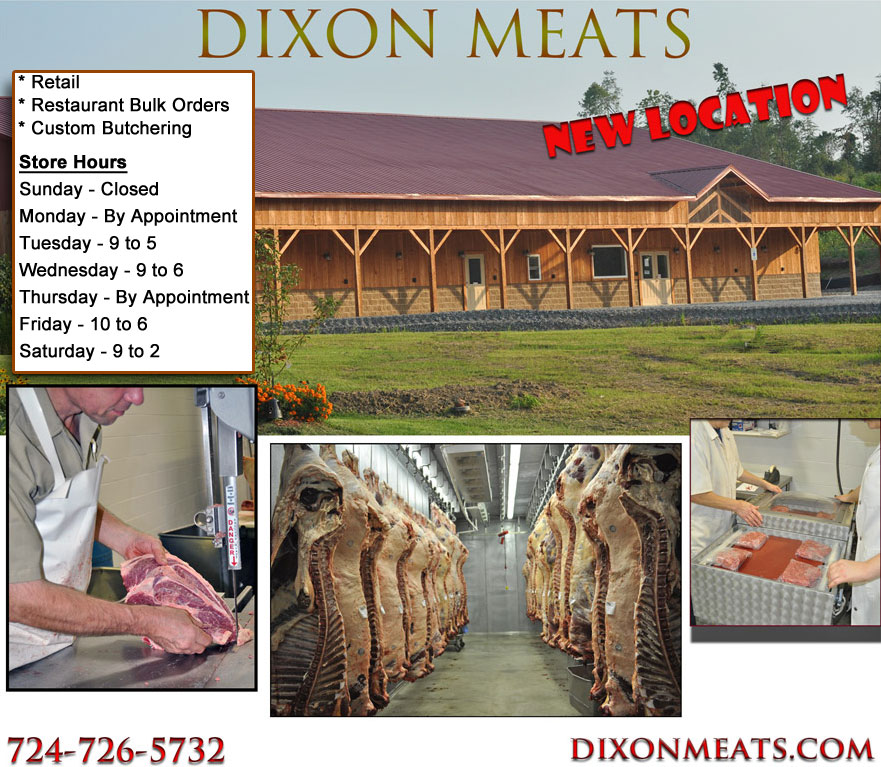 Dixon Meats loctaed near Shelocta & Indiana Pa.